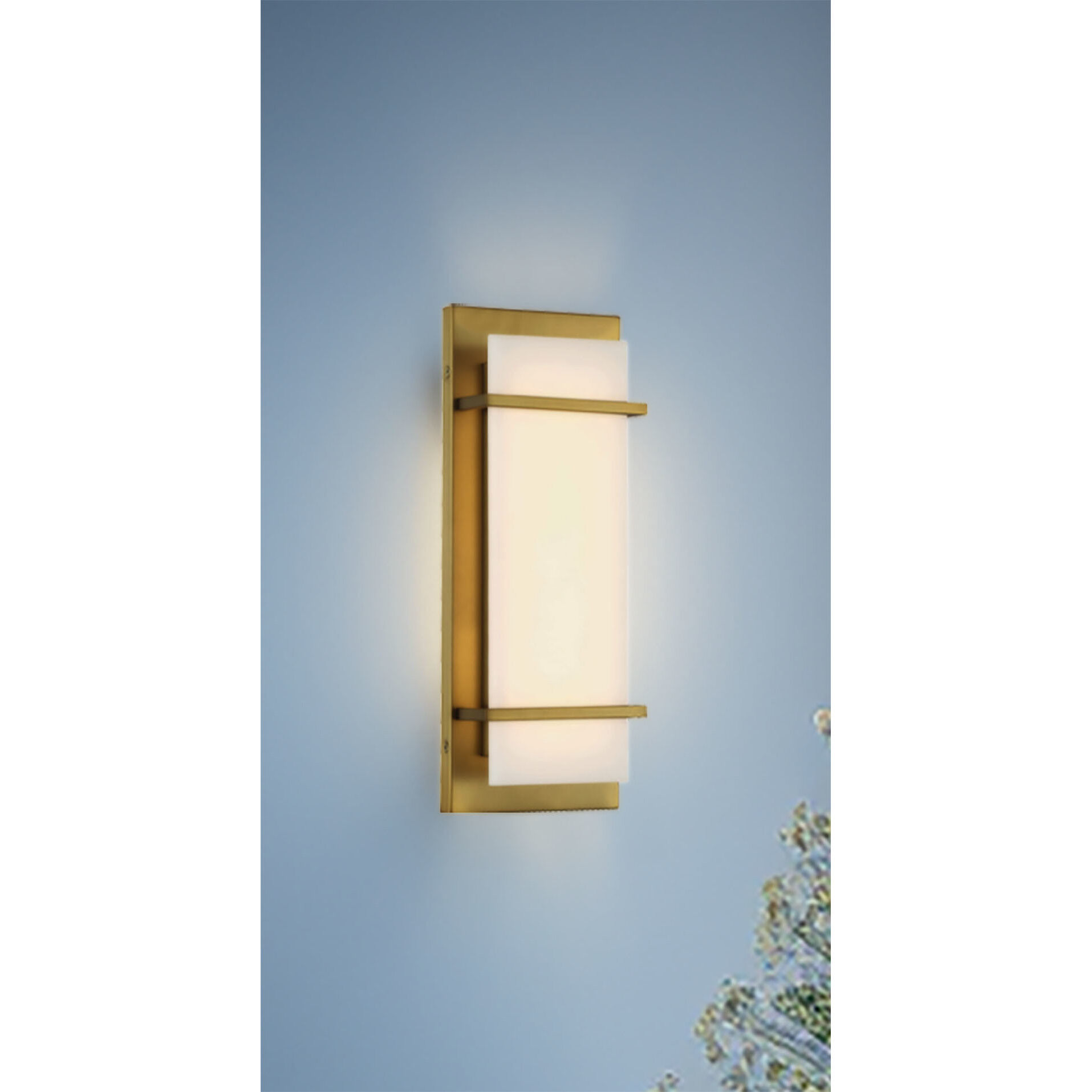 Tarnos LED 6.5 inch Soft Brass Wall Sconce Wall Light